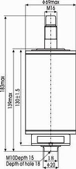 www.wvs-tech.de - Vakuum Unterbrecher - Vacuum Interrupter - Serie TJC20-7.2/400 skizze