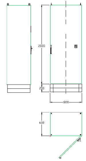 cabinet image with measurements