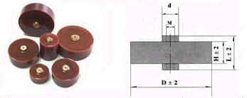 Ceramic Capacitor ct8-1 drawing + picture