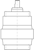 Variable Vakuum Kondensator Mini-Con Skizze