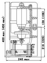 www.wvs-tech.de - vacuum contactors - drawing of series jcz5-7.2j and jzc5-12j